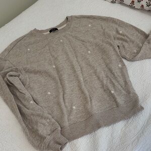 RAILS Beige Star Sweater